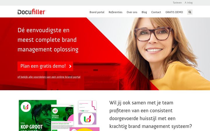 Screenshot of docufiller.nl