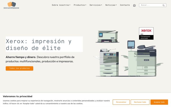 Screenshot of docuimpresion.com