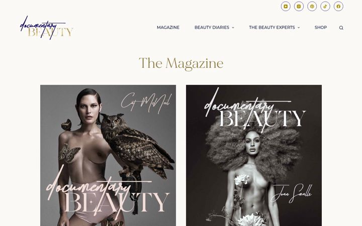 Screenshot of documentarybeauty.com
