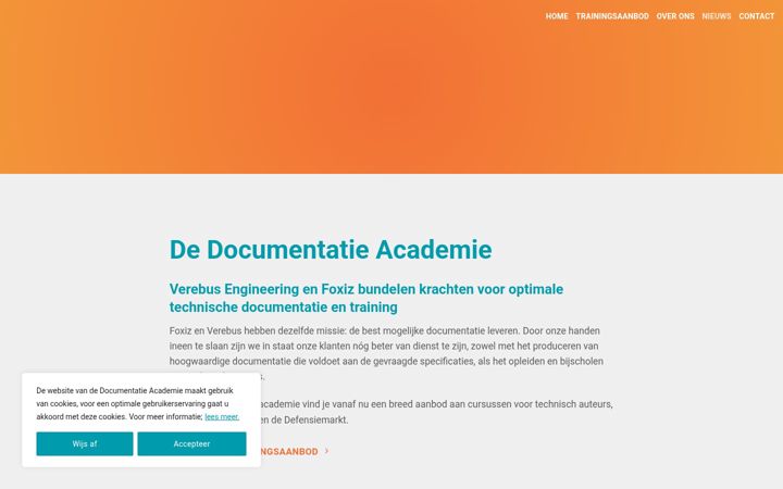 Screenshot of documentatie-academie.nl