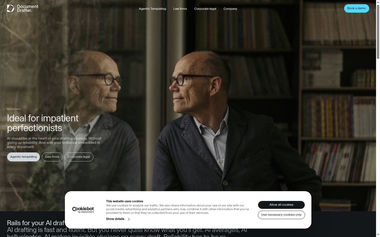 Sutikimo reklamjuostės, rodytos prieš bet kokią sąveiką, ekrano kopija