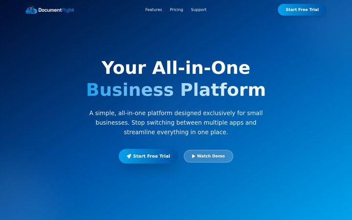 Screenshot of documentright.com
