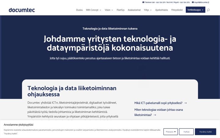 Screenshot di documtec.fi