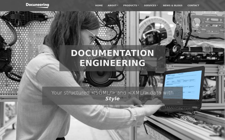 Screenshot of docuneering.com