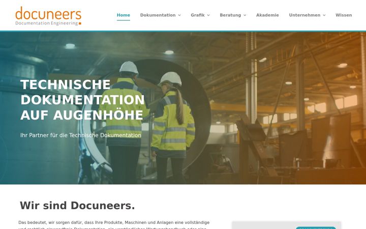 Screenshot ta' docuneers.de