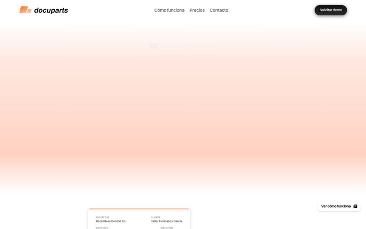 Screenshot of docuparts.com
