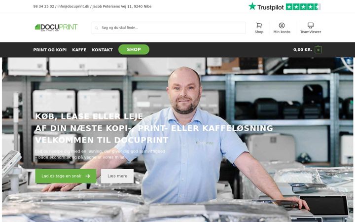 Screenshot of docuprint.dk