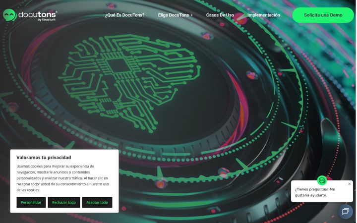 Screenshot of docutons.es