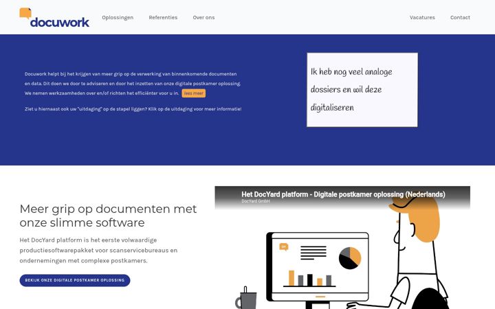 Screenshot of docuwork.nl