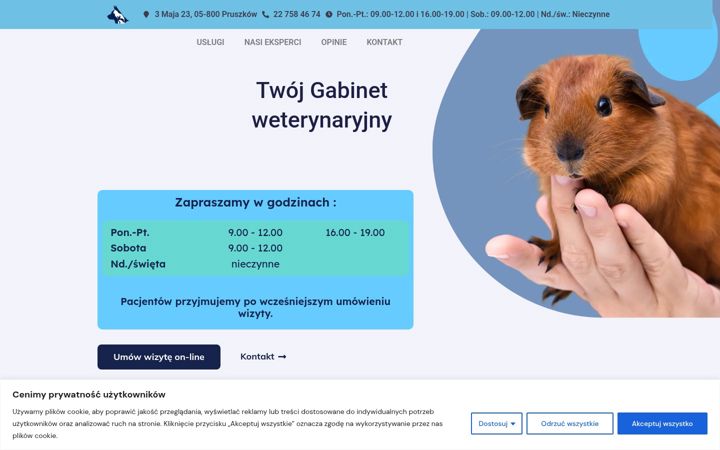 Screenshot van docvet.pl