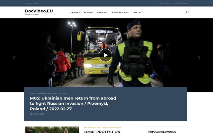 Screenshot di docvideo.eu