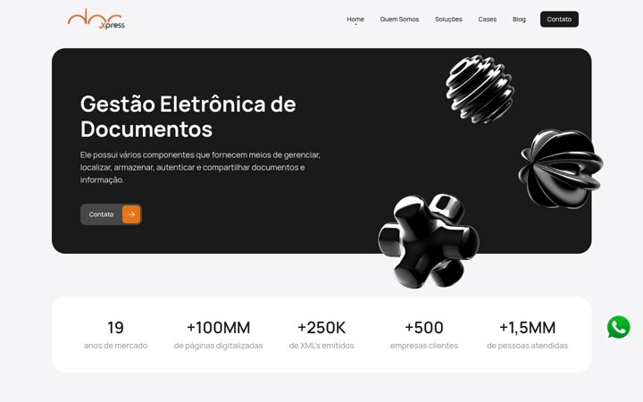 Screenshot of docxpress.com.br