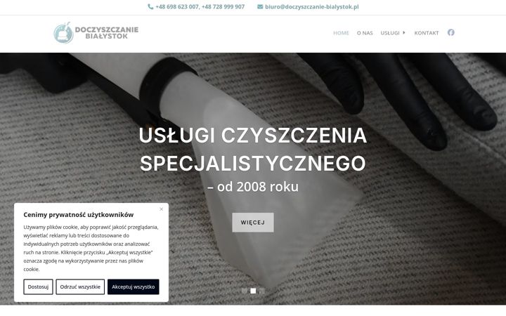 Screenshot van doczyszczanie-bialystok.pl
