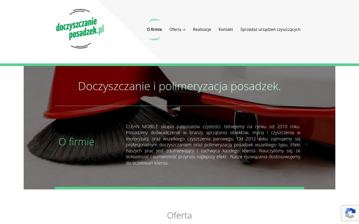 Screenshot van doczyszczanieposadzek.pl