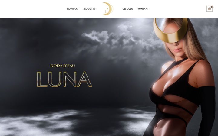 Screenshot stránky dodadeaucosmetics.com