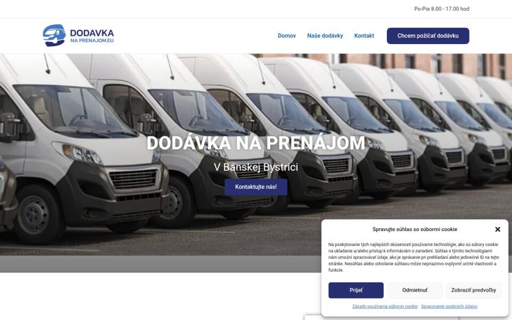 Screenshot di dodavkanaprenajom.eu