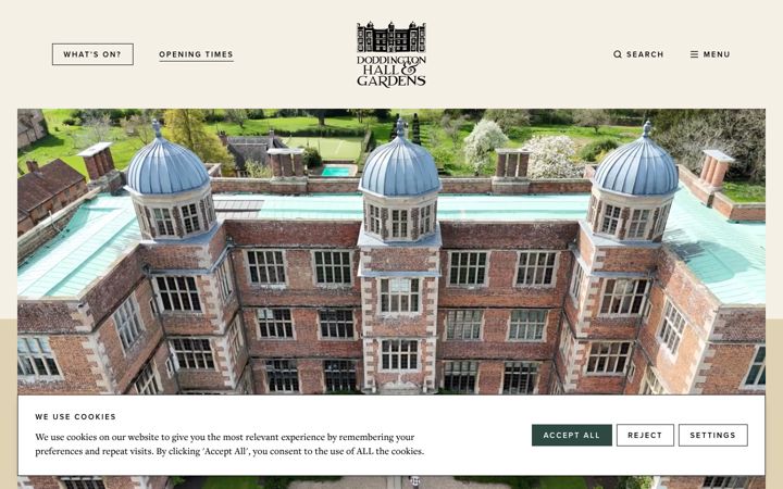 Screenshot of doddingtonhall.com