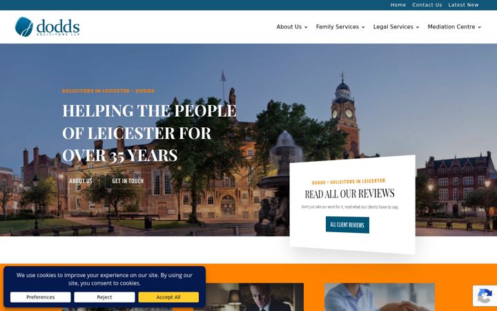 Screenshot of dodds-solicitors.co.uk