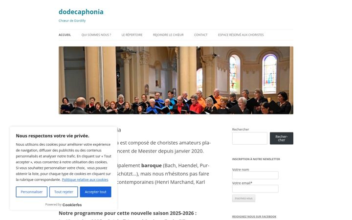 Екранна снимка на dodecaphonia.fr