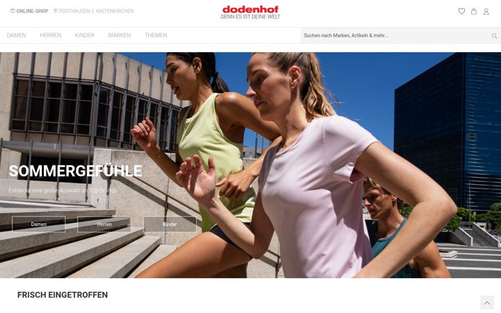 Screenshot of dodenhof.de