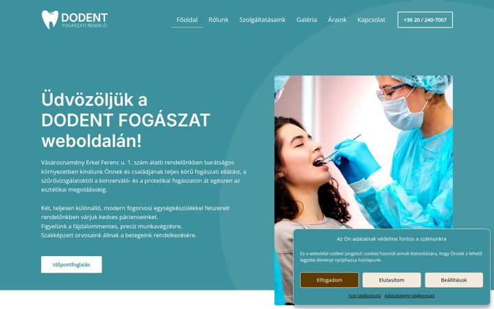 Screenshot of dodent.hu