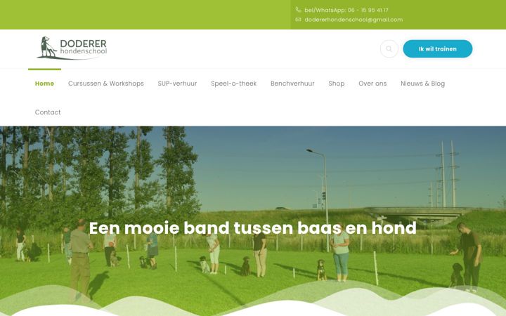 Posnetek zaslona doderer-hondenschool.nl