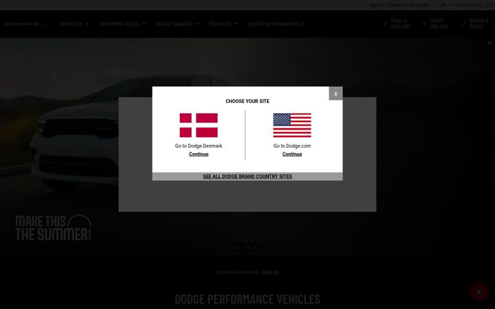 Képernyőkép: dodge.com