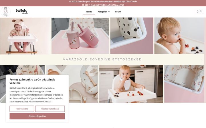 Screenshot of dodibaby.hu