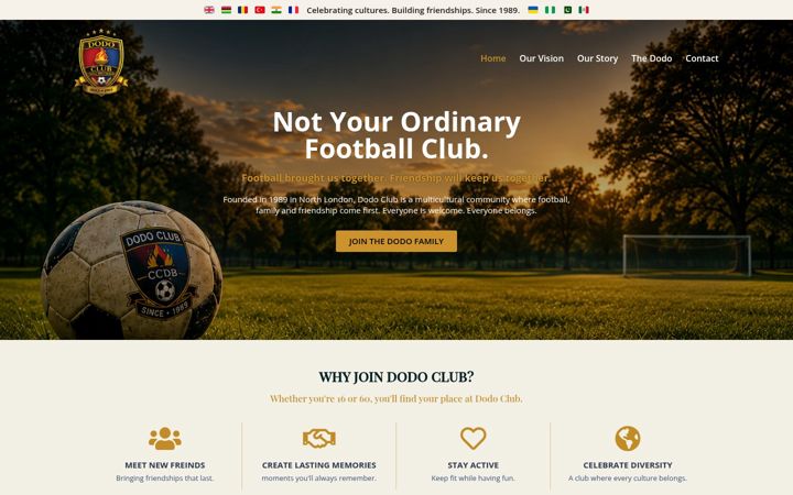 Screenshot of dodoclub.uk