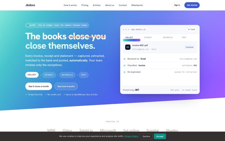 Screenshot of dodocs.ai