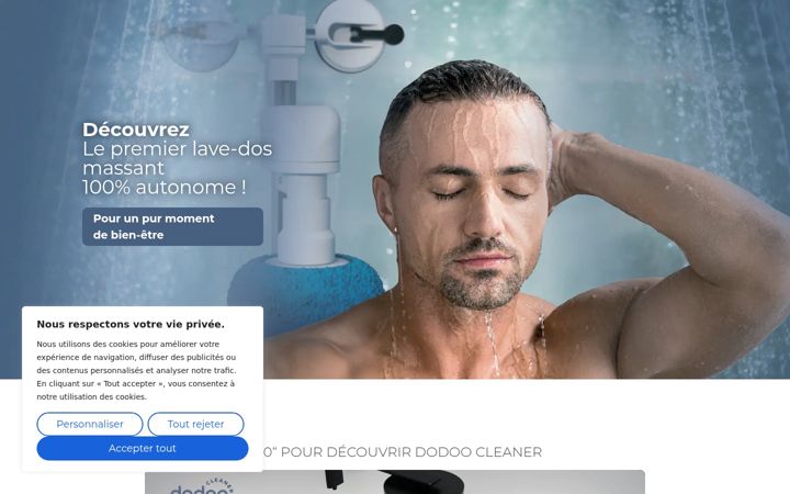 Screenshot von dodoo-cleaner.fr