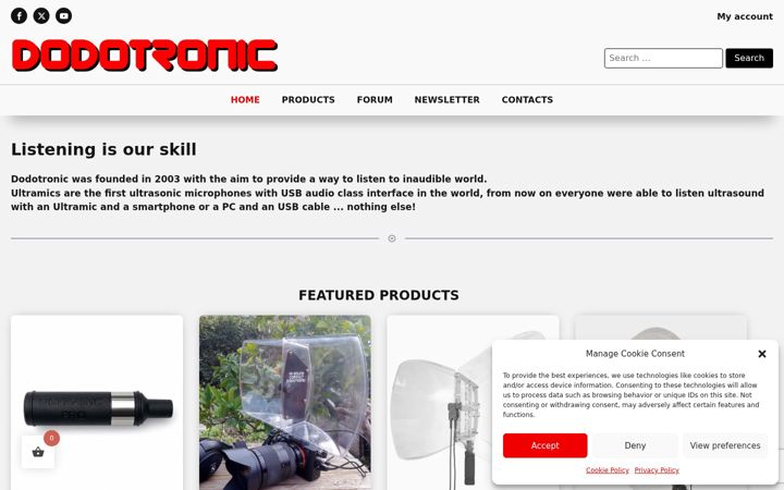 Screenshot of dodotronic.com