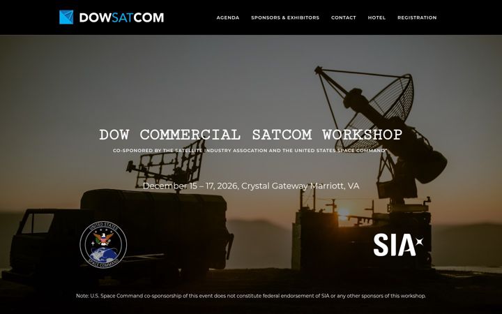 Screenshot of dodsatcom.com