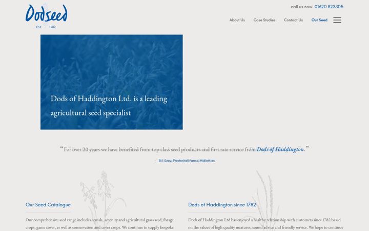 Screenshot of dodseed.com