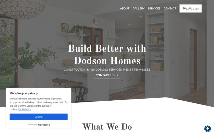 Screenshot of dodsonhomestn.com