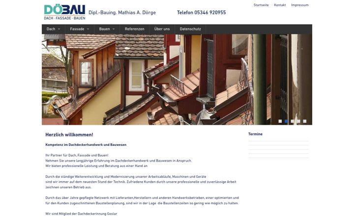 Snimka zaslona za doebau.net