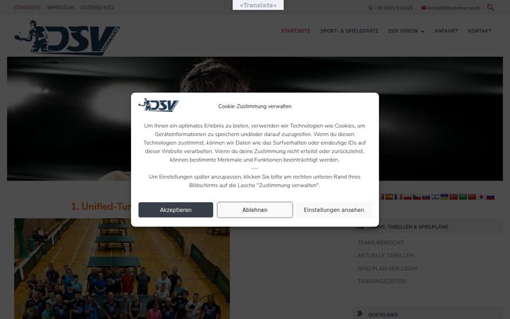Screenshot ta' doebelner-sv.de