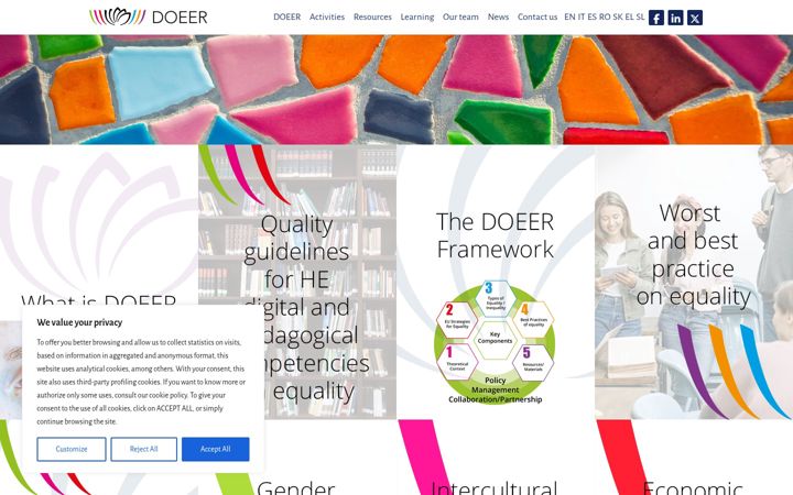Screenshot of doeer.eu