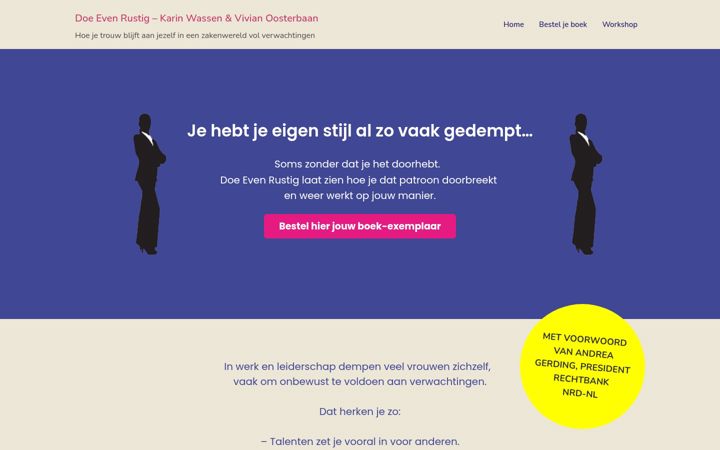 Posnetek zaslona doeevenrustig.nl