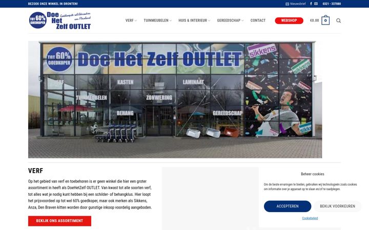Posnetek zaslona doehetzelfoutlet.nl