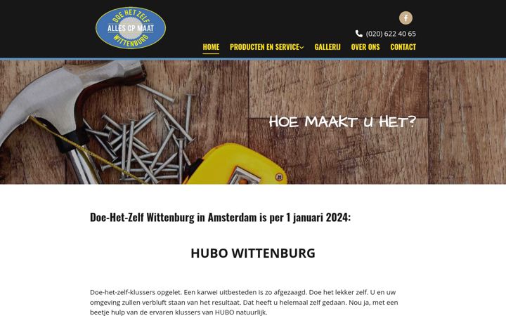 Posnetek zaslona doehetzelfwittenburg.nl