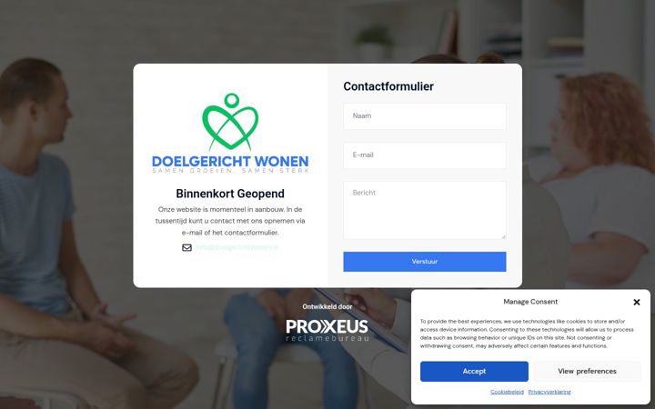 Posnetek zaslona doelgerichtwonen.nl