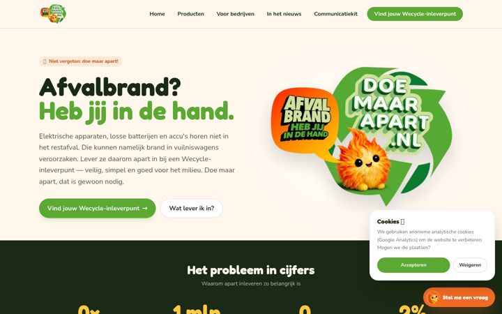 Screenshot of doemaarapart.nl