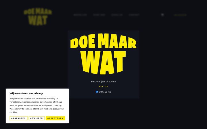Screenshot of doemaarwatdrank.nl