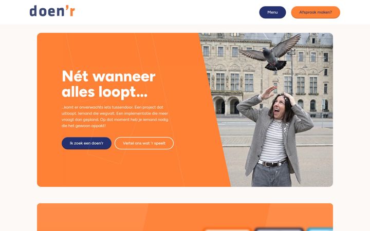 Screenshot of doen-r.nl