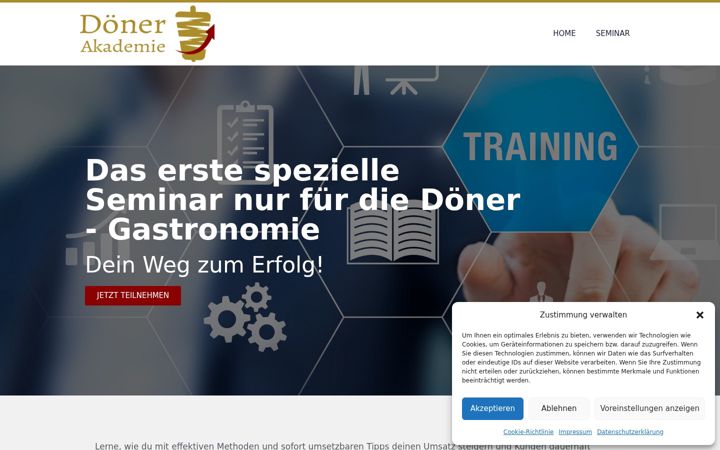 Screenshot von doener-akademie.de
