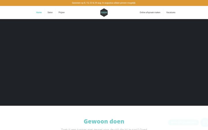 Screenshot of doenkappers.nl