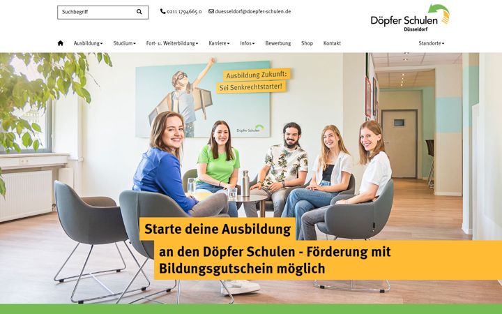Screenshot von doepfer-duesseldorf.de
