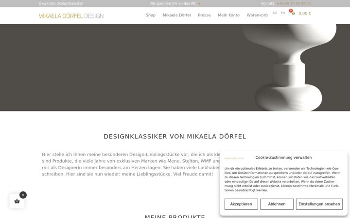 Captură de ecran a doerfel-designshop.de