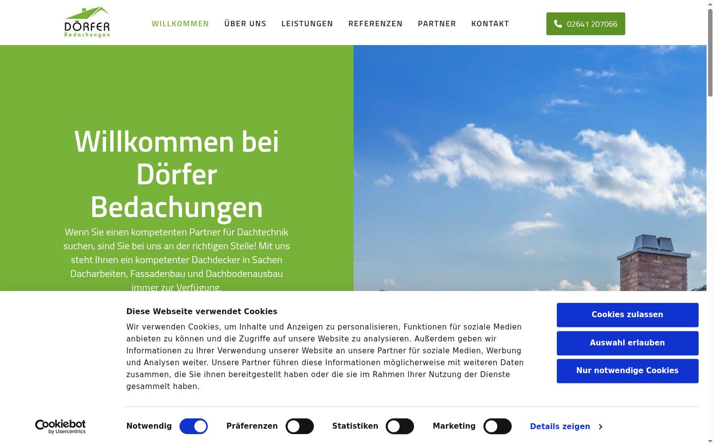 Screenshot tal-banner tal-kunsens muri qabel kwalunkwe interazzjoni